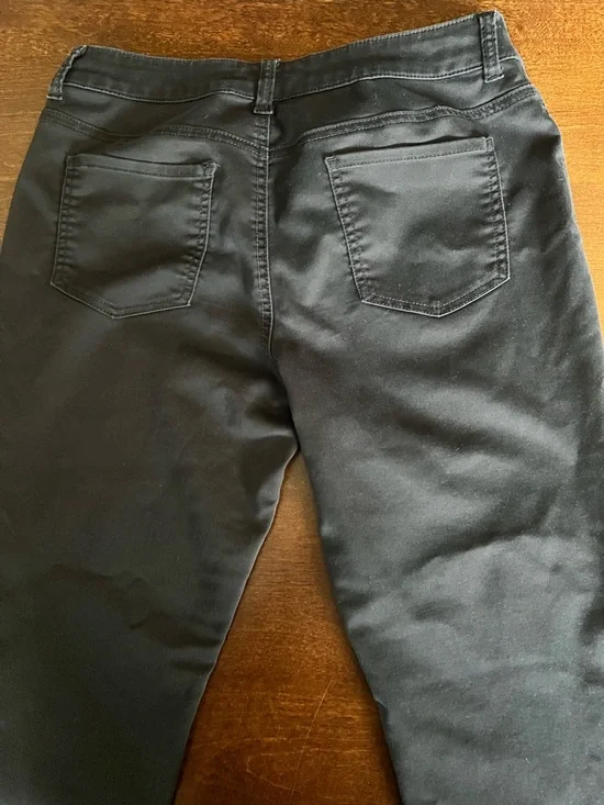 Chico's Platinum Denim Black Jeans Size 15 Regular - Picture 2 of 4